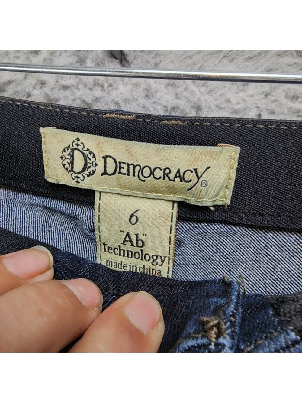 Democracy Jeans Womens 6 Blue Stretch Denim Shaping Skinny - Picture 4 of 15
